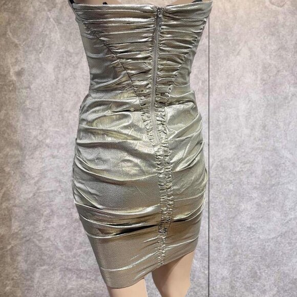 Nicole Miller ruched bodycon dressTag Size 4 - Picture 7 of 8